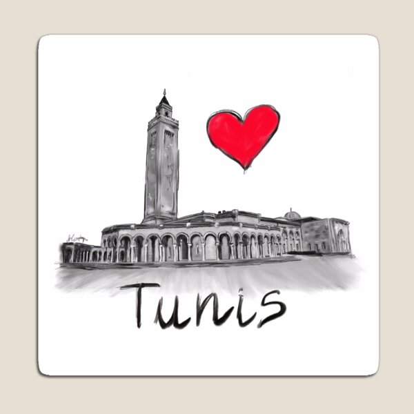 Aperçu de l'œuvre j'aime tunis créée et vendue par sladjana.
