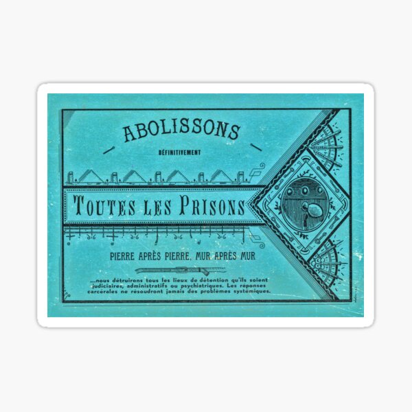 Aperçu de l'œuvre Abolissons les Prisons créée et vendue par Loki Propagandart.