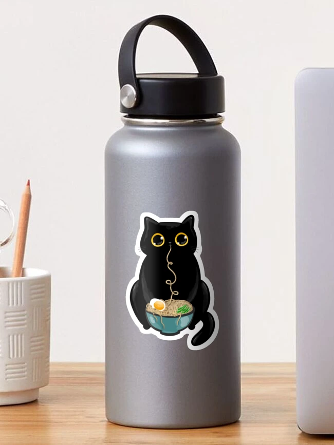 Thumbnail 1 von 3, Sticker, Ramen-Katze designt und verkauft von KilkennyCat Art.