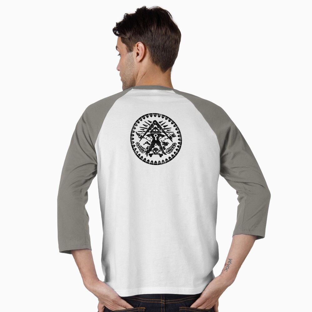 Vista previa del artículo con la obra «Camiseta ¾ estilo béisbol», diseñado y vendido por Vinemans.