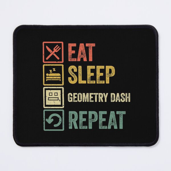 Item preview, Funny eat sleep geometry dash repeat retro vintage designed and sold by HN-ART.