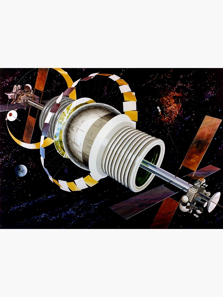 Aperçu 3 sur 3. Poster avec l'œuvre Art extérieur de la sphère Bernal de la NASA ARC créée et vendue par bobbooo.