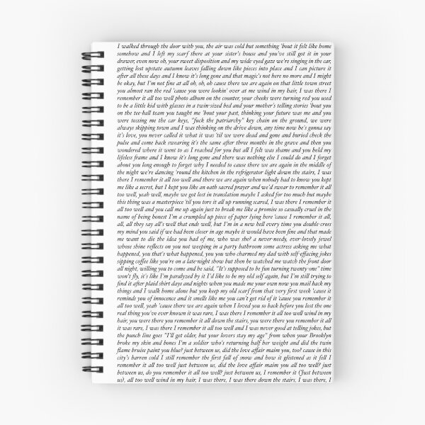 Aperçu de l'œuvre Paroles de la version 10 minutes de All Too Well créée et vendue par marissaearl.