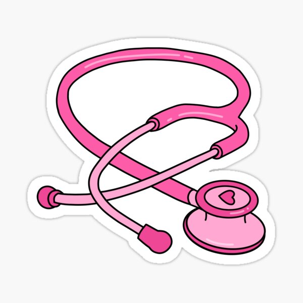 Aperçu de l'œuvre Stéthoscope - Couleur rose bubble gum créée et vendue par Preslava Genova.