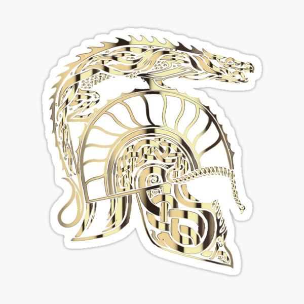 Aperçu de l'œuvre Casque du Dragon d'or créée et vendue par RafaelLima7.