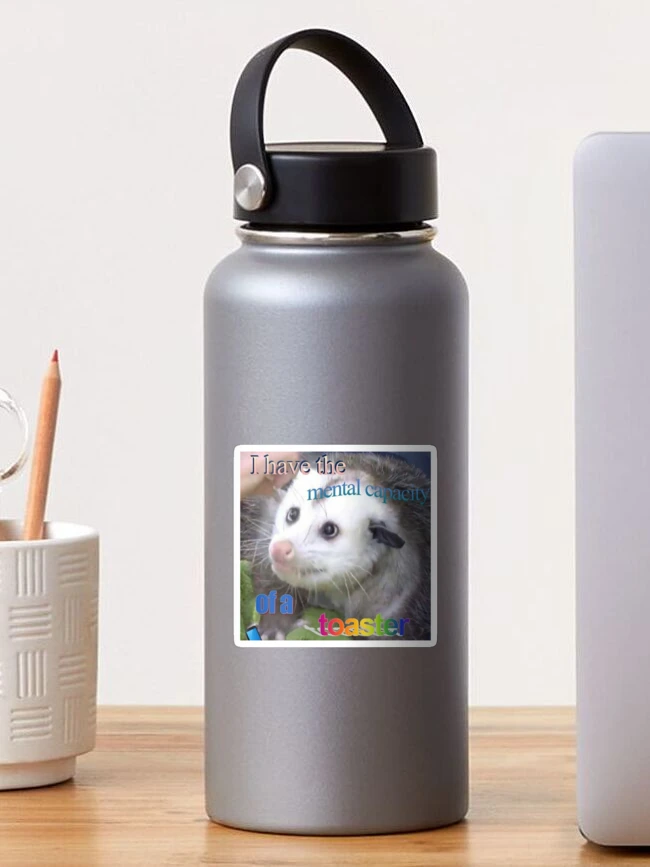 Thumbnail 1 of 3, Sticker, opossum designed and sold by discorat.