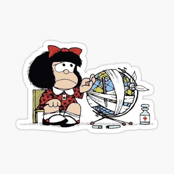 Item preview, Mafalda Quino designed and sold by GoldenTicketer.