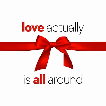 Artwork thumbnail, Love Actually is All Around - Movie Quote by DesignByLeo