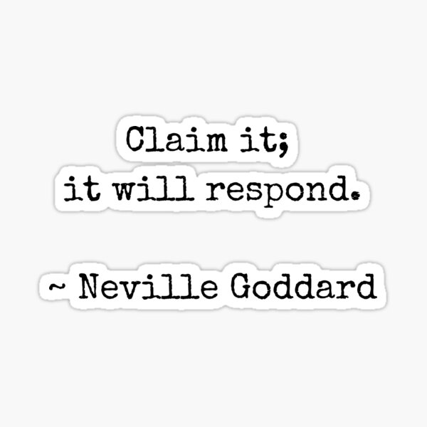 Aperçu de l'œuvre Citation de Neville Goddard, Loi de l'Assomption, Loi de l'Attraction créée et vendue par MamaSweetea.