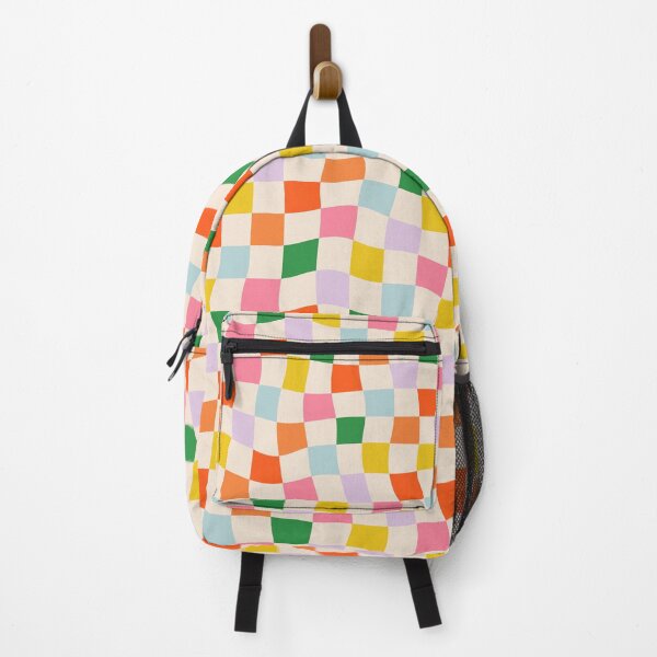 Aperçu de l'œuvre Motif de damier coloré ondulé créée et vendue par Paola Locks.