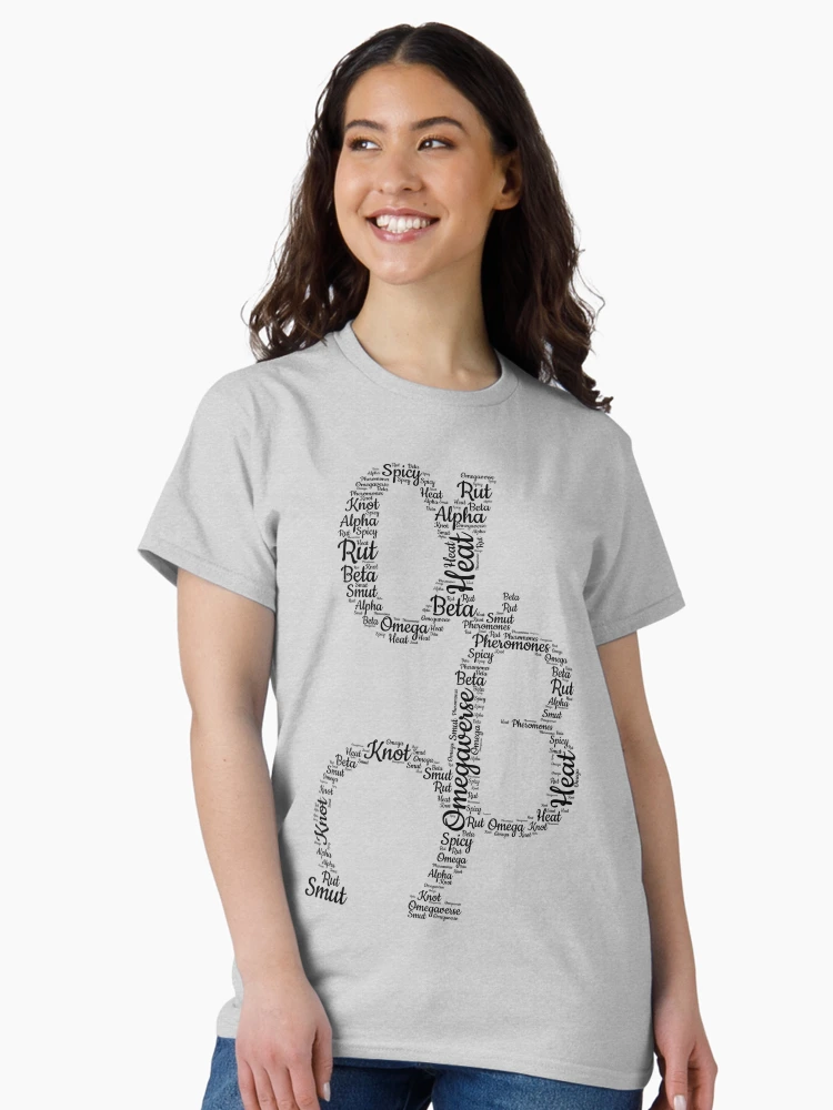 Aperçu 3 sur 7. T-shirt classique avec l'œuvre Nous lisons l'omégavers créée et vendue par world-of-words.