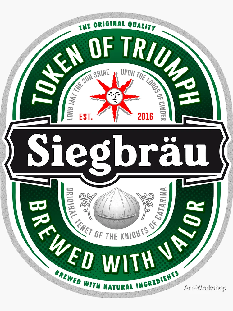 Thumbnail 3 of 3, Sticker, Siegbrau Label - The Original Tenet designed and sold by Art-Workshop.