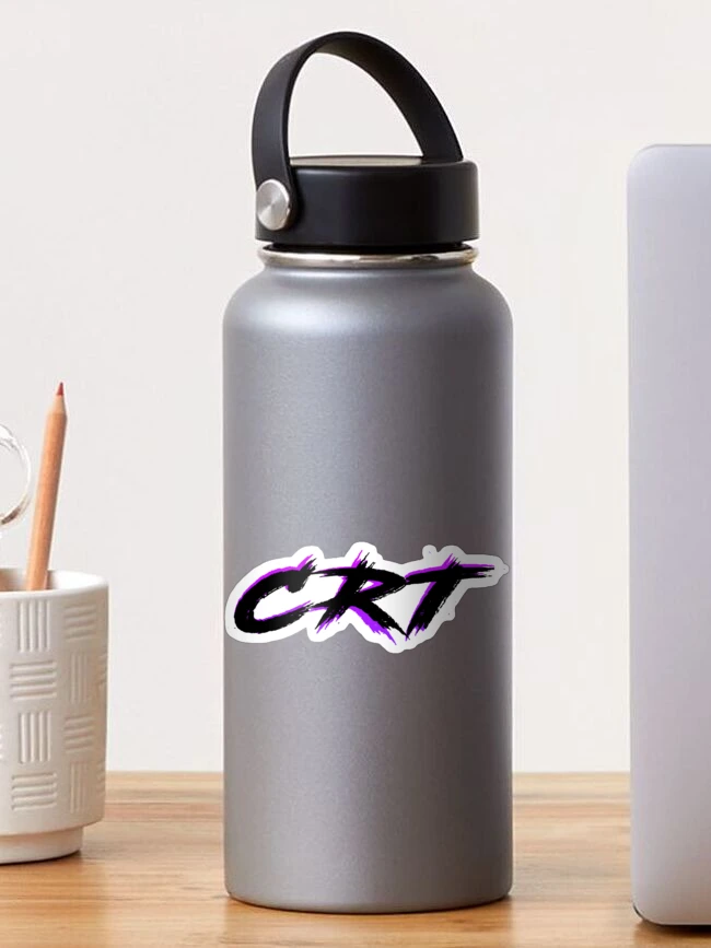 Thumbnail 1 of 3, Sticker, 80s Vaporwave 'CRT' designed and sold by PTKDesigns.