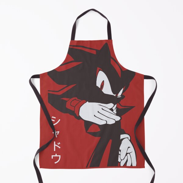 Aperçu de l'œuvre Normal noir ombre hérisson anime manga style fond rouge créée et vendue par discreetgeeks.