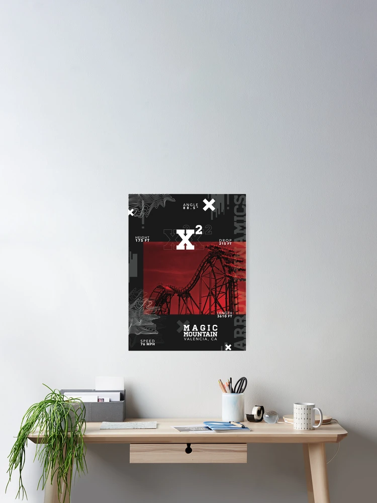 Thumbnail 2 of 3, Poster, Roller Coaster Poster 4 designed and sold by ggomes.