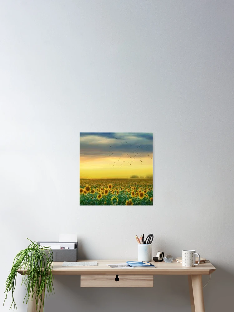 Thumbnail 2 of 3, Poster, Sunflower field designed and sold by MaxManN1.
