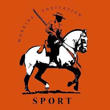 Artwork thumbnail, Horse Rider Competition Working Equitation Sports and Tradition by DappleDesign