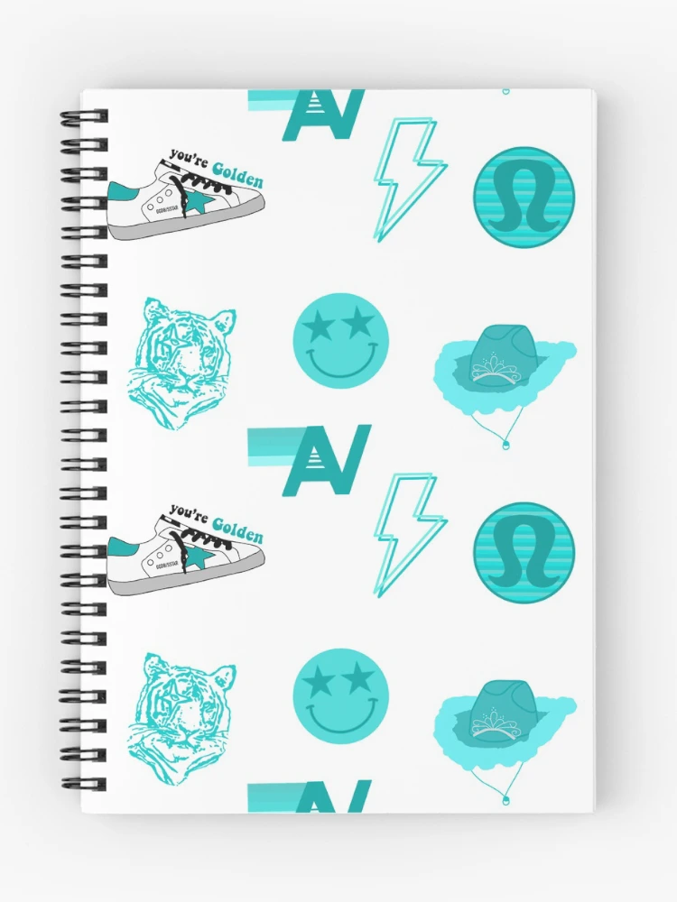 Thumbnail 1 of 3, Journal, Aqua Preppy Set designed and sold by brookiecookie37.