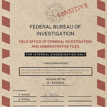 Artwork thumbnail, Top Secret FBI X-Files ? Folder by glowterra