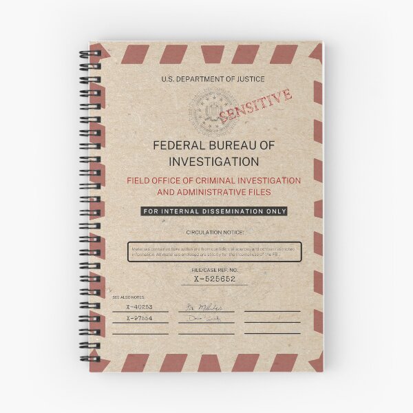 Item preview, ¿Expedientes secretos del FBI? Carpeta designed and sold by glowterra.