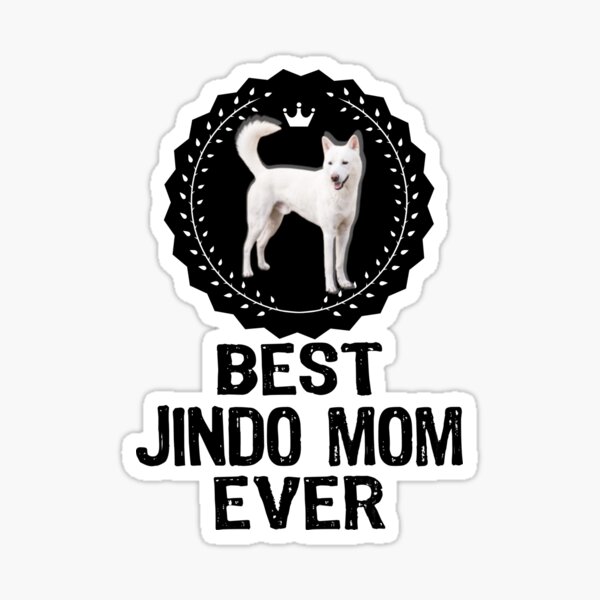 Aperçu de l'œuvre Meilleur cadeau Jindo Mom Ever pour le chien coréen Jindo créée et vendue par JooArtPrints  ★★★★★.