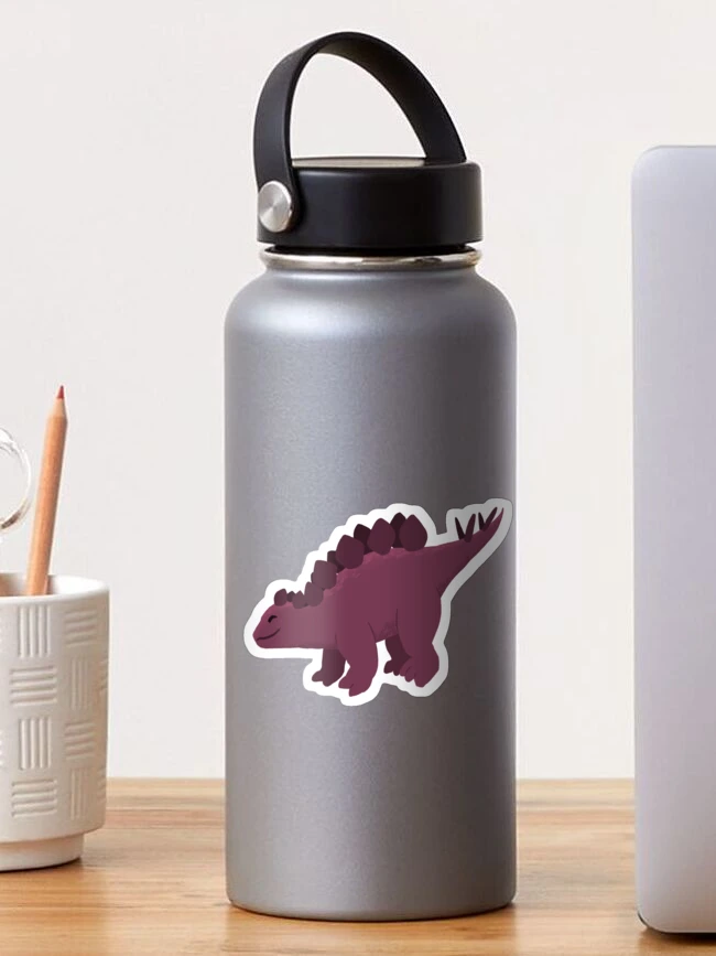 Thumbnail 1 of 3, Sticker, cute stegosaurs designed and sold by scribbli.