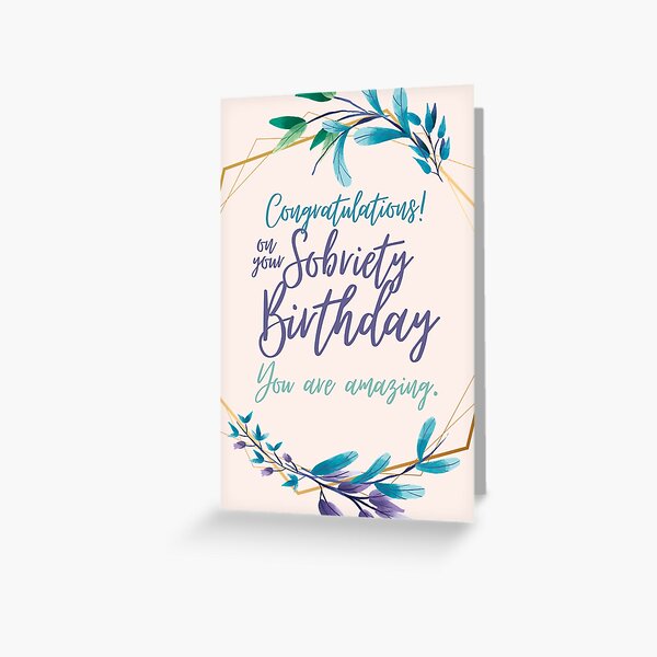 Aperçu de l'œuvre Anniversaire de la sobriété - Félicitations AA créée et vendue par superbling.