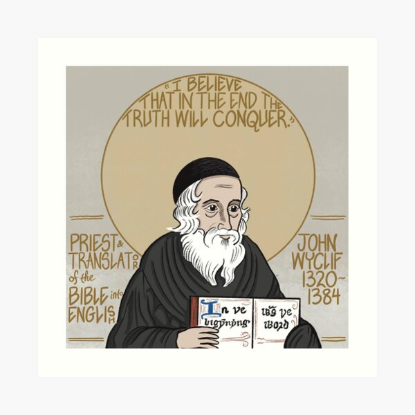 Item preview, John Wyclif (1320-1384) designed and sold by LansingCreative.