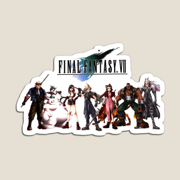 Item preview, Final Fantasy VII characters designed and sold by RetroGamezzz.