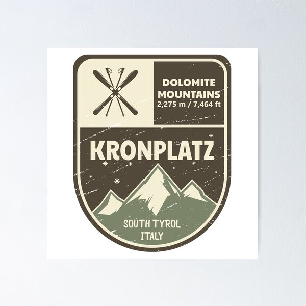 Artikelvorschau, Kronplatz Dolomiten Italien entworfen und verkauft von KrisSidDesigns.