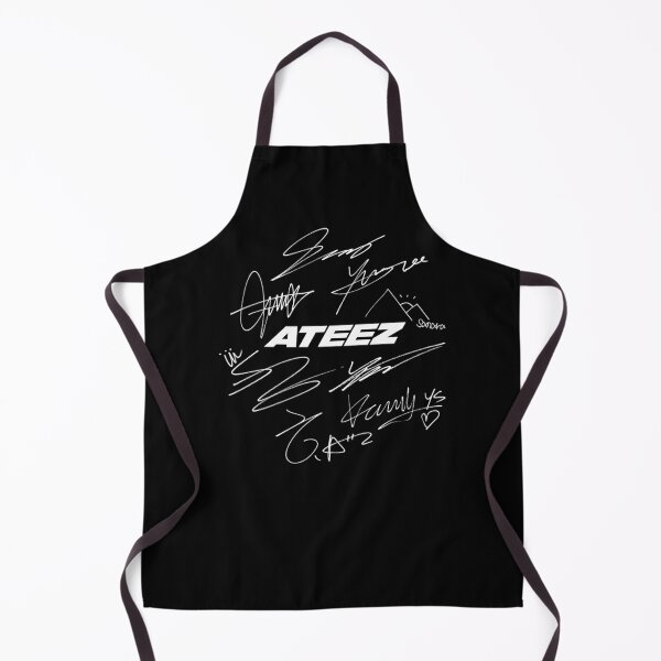 Item preview, ATEEZ - Logo + autographs (black) designed and sold by Joya Hatim.