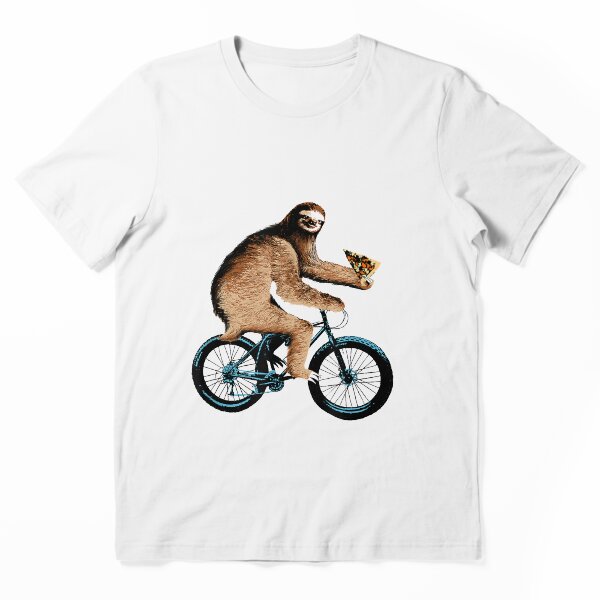Artikelvorschau, Faultier, das Fahrrad fährt und Pizza isst entworfen und verkauft von andrewbrian.