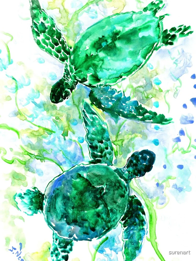 Thumbnail 4 of 4, iPhone Case, Sea Turtles designed and sold by surenart.
