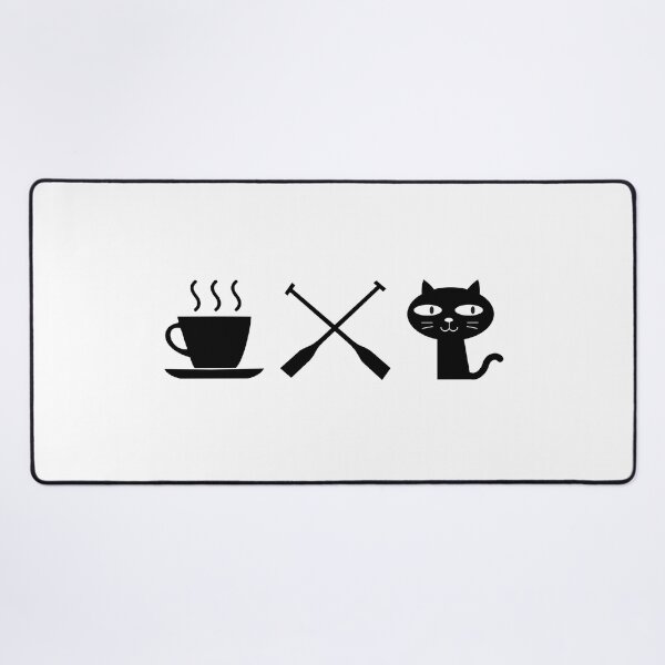 Item preview, Coffee. Cats. Rowing designed and sold by TheGreenGoat.