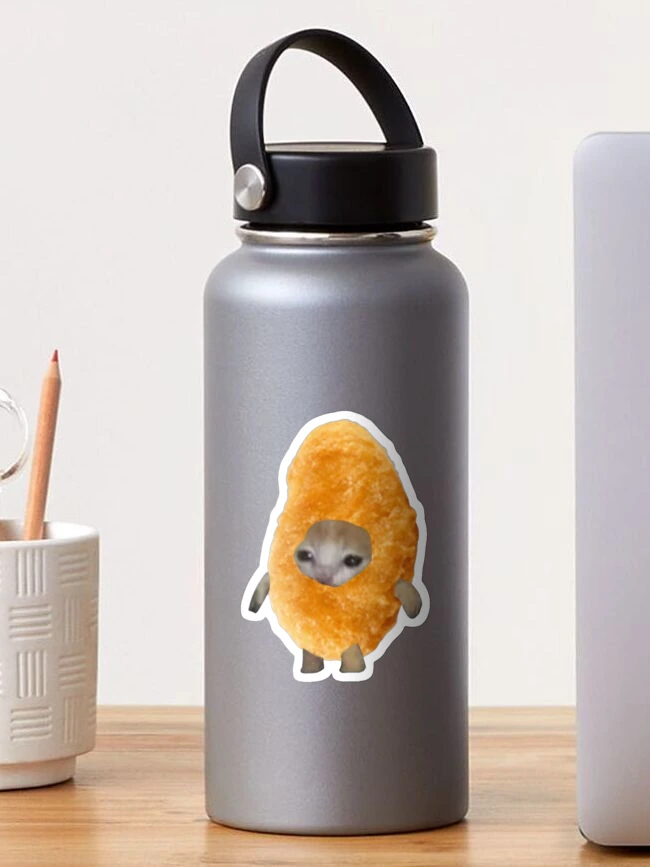 Thumbnail 1 of 3, Sticker, chicken nugget cat designed and sold by neodrip.