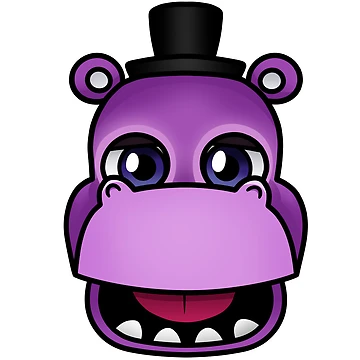 Artwork thumbnail, Mr Hippo Magnet by VivekaBloom