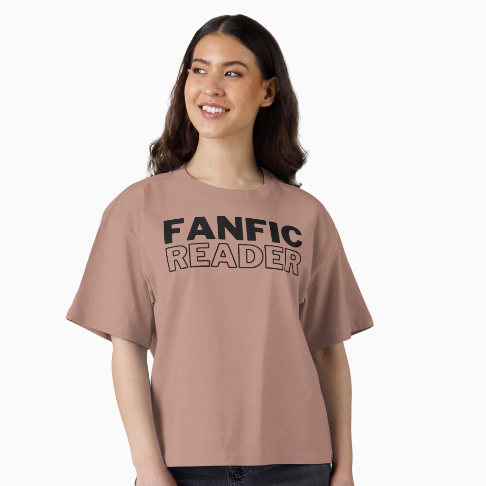 Vista previa del artículo con la obra «Camiseta holgada boxy», diseñado y vendido por FanfictionMemes.