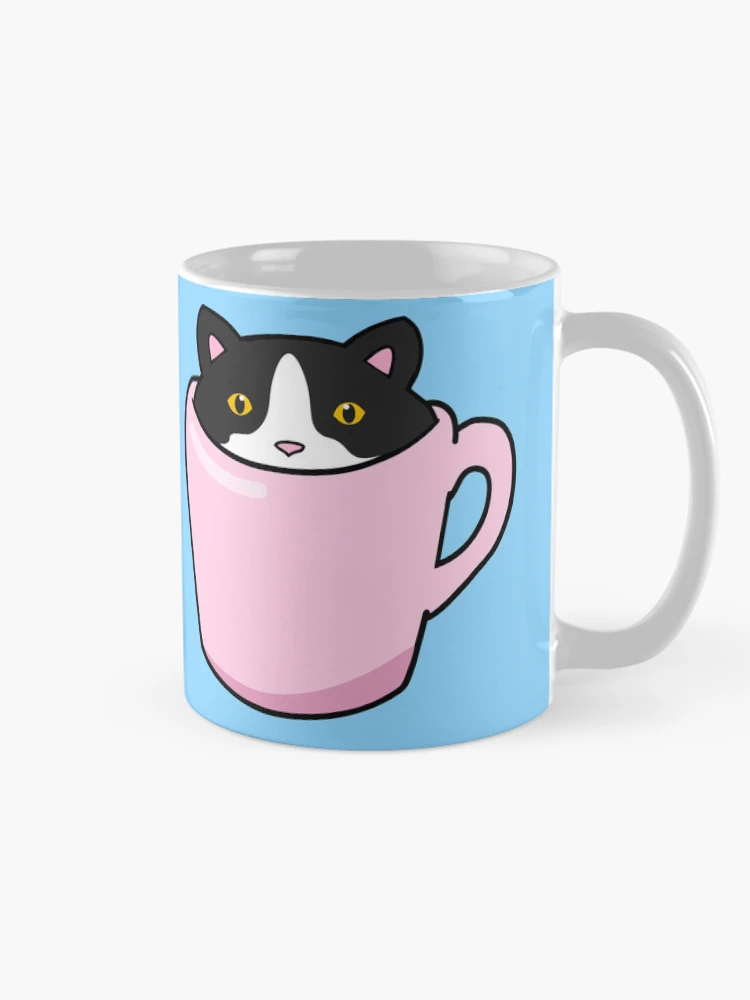 Thumbnail 3 of 6, Coffee Mug, Cute Tuxedo cat designed and sold by Purr95.