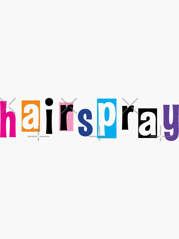 Imagen 3 de 3, Pegatina con la obra Hairspray logo II, diseñada y vendida por Backstage by Leyzel.