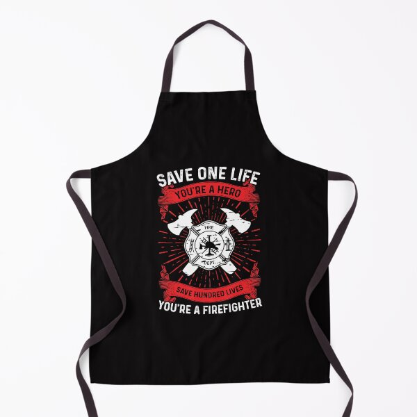 Item preview, Save One Life You're A Hero Save Hundred Lives You're A Firefighter designed and sold by verdecuddly.
