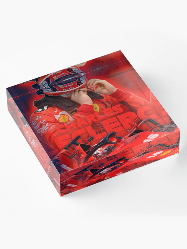 Aperçu 4 sur 5. Bloc acrylique avec l'œuvre charles leclerc créée et vendue par Stoptalk12.