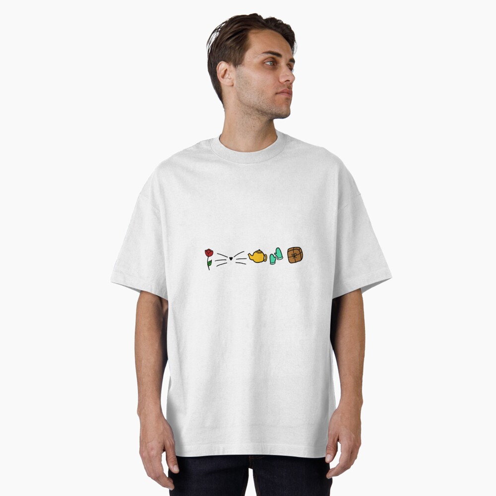 Vista previa del artículo con la obra «Camiseta oversize», diseñado y vendido por tinytoebeanz.
