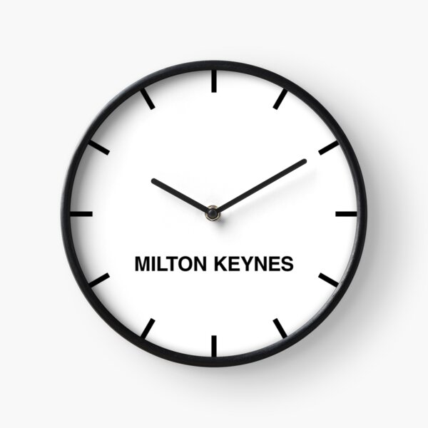 Item preview, Reloj de pared de la sala de redacción de la zona horaria de Milton Keynes designed and sold by bluehugo.