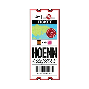 Vorschaubild zum Design Hoenn-Flugticket von Lustau