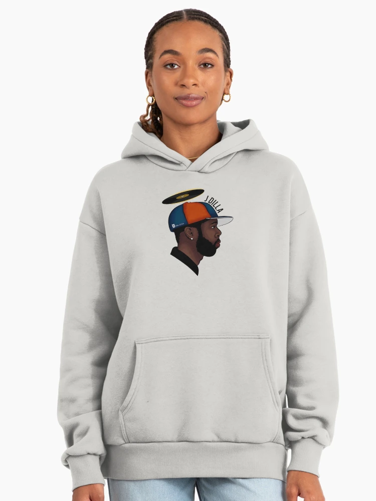 Thumbnail 3 of 6, Premium Oversized Hoodie, donuts dilla j with designed and sold by weduhipop.