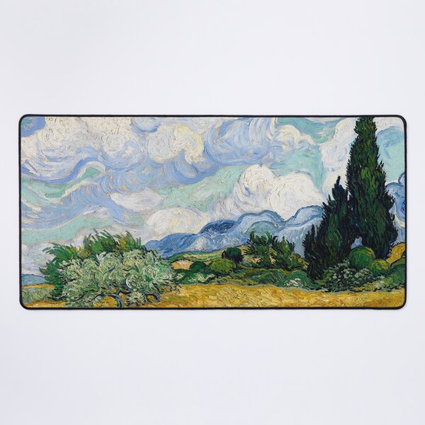 Item preview, Wheat Field with Cypresses by Vincent van Gogh designed and sold by emilypigou.