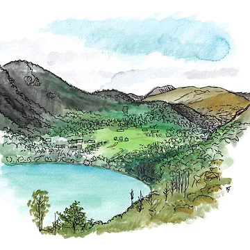 Artwork thumbnail, Bobs Cove Watercolour by Tom Napper Design