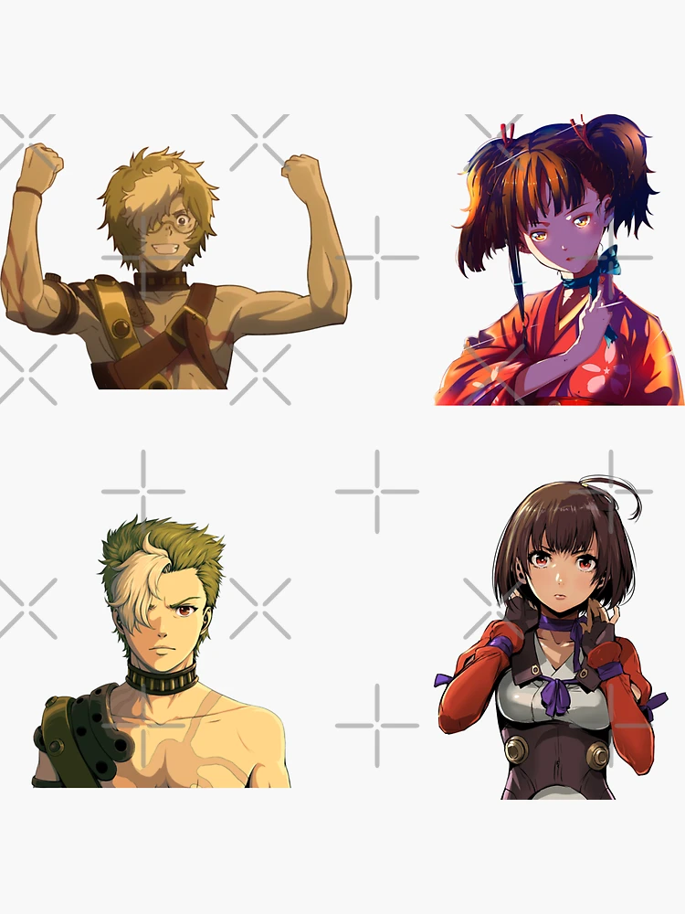 Thumbnail 3 von 3, Sticker, Kabaneri der Eisernen Festung - Pack designt und verkauft von V3S0.