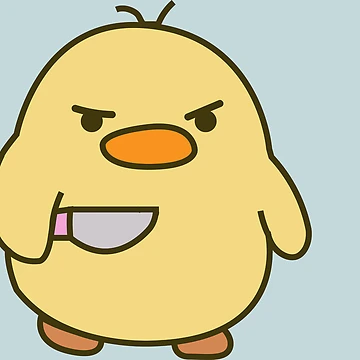 Artwork thumbnail, angry duck with knife by moonravin