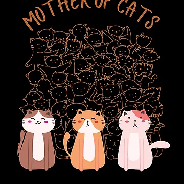 Vorschaubild zum Design lustige Mutter von Katzen von family37
